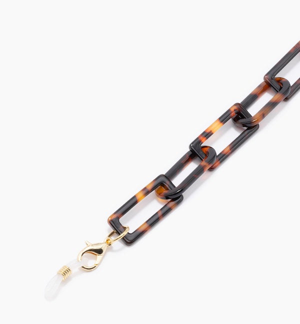 Square Link Acetate Eyewear Chain - Stylish Glasses Holder for Reading Glasses & Sunglasses - Perfect for Work, Travel, and Outdoor Activities