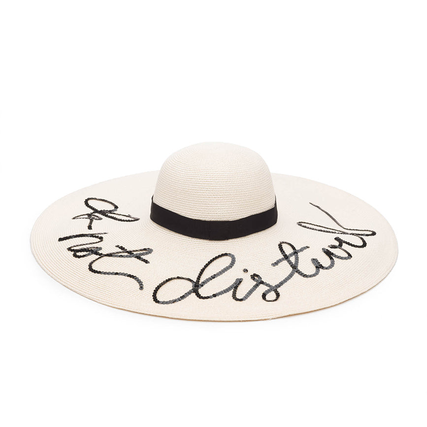 Sunny 'Do Not Disturb' Toyo Sun Hat - UV Protection Wide Brim Summer Beach Hat for Women & Men - Perfect for Outdoor, Travel, and Vacation