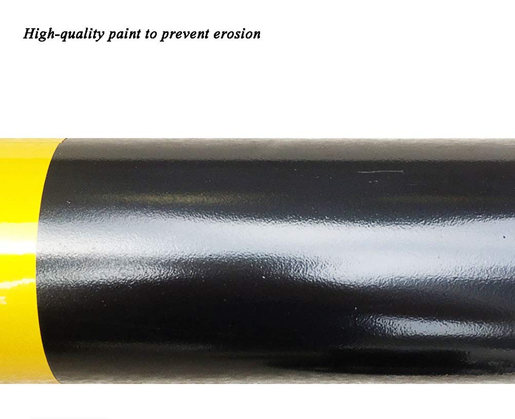 Reflective Safety Parking Bollards - 3 Pack Heavy Duty Parking Sign Posts with Expansion Screws (1000x114mm) for Driveways, Garages & Commercial Parking Lots - Durable Road Markers for Traffic Safety
