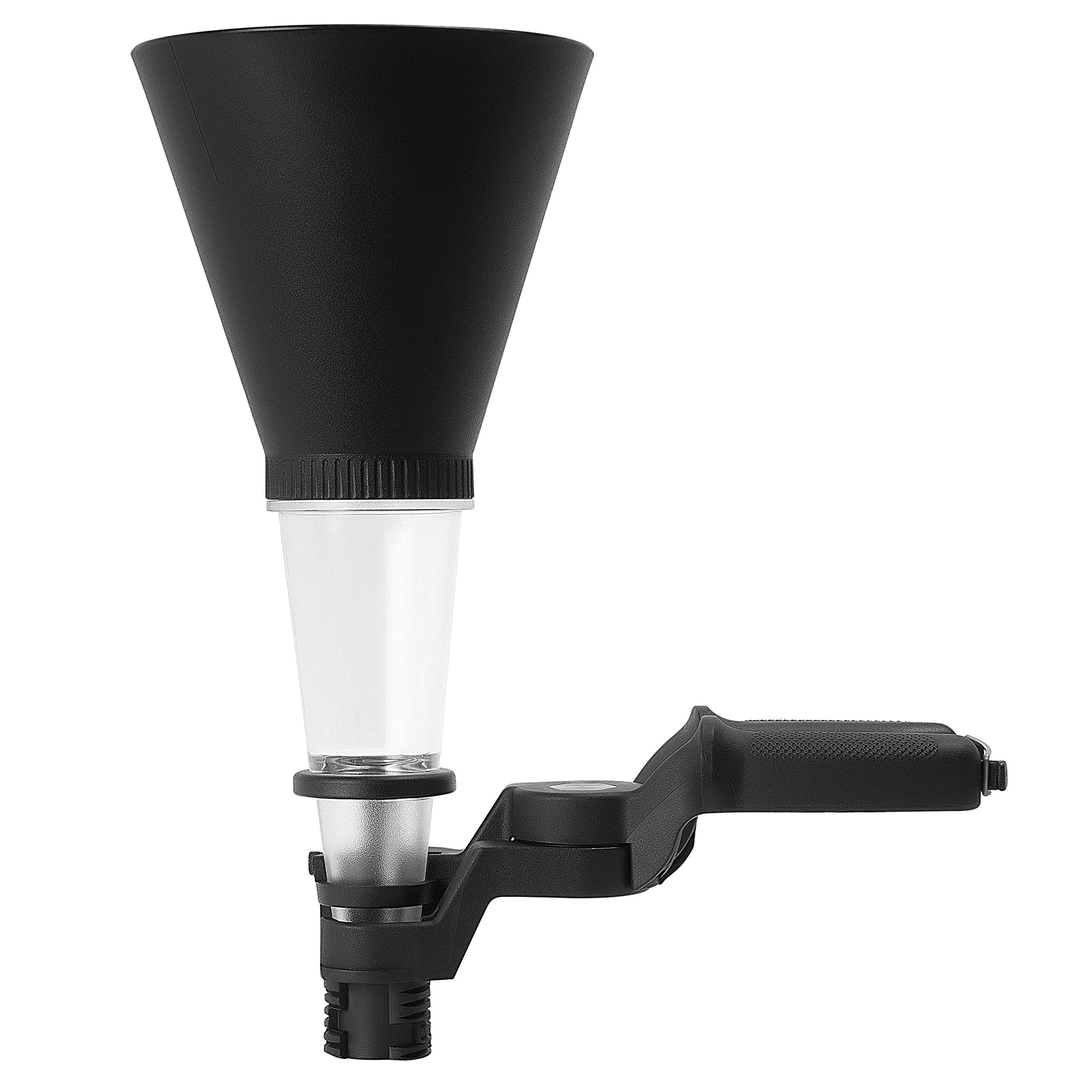 Groz 41940 Universal Oil Funnel - Durable Plastic Engine Oil Filler Funnel for Cars, Motorcycles, Lawn Mowers - Perfect for DIY Auto Maintenance & Fluid Changes