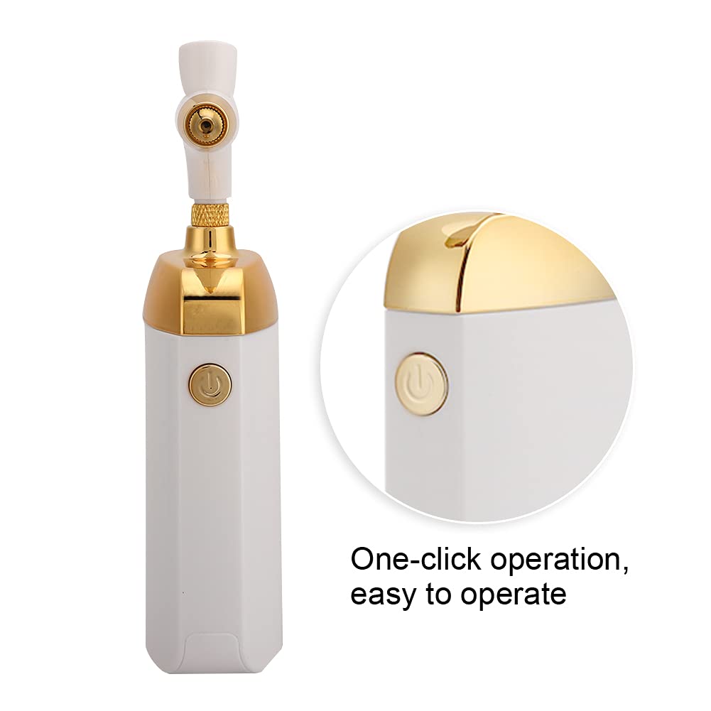 Portable Airbrush Makeup Machine - Handheld Oxygen Injection Moisturizing Beauty Device with Tattoo Paint Spray Gun for Home & Professional Use | Perfect Gift for Women (White) | Ideal for Skincare, Makeup Application & Cosmetic Tattooing