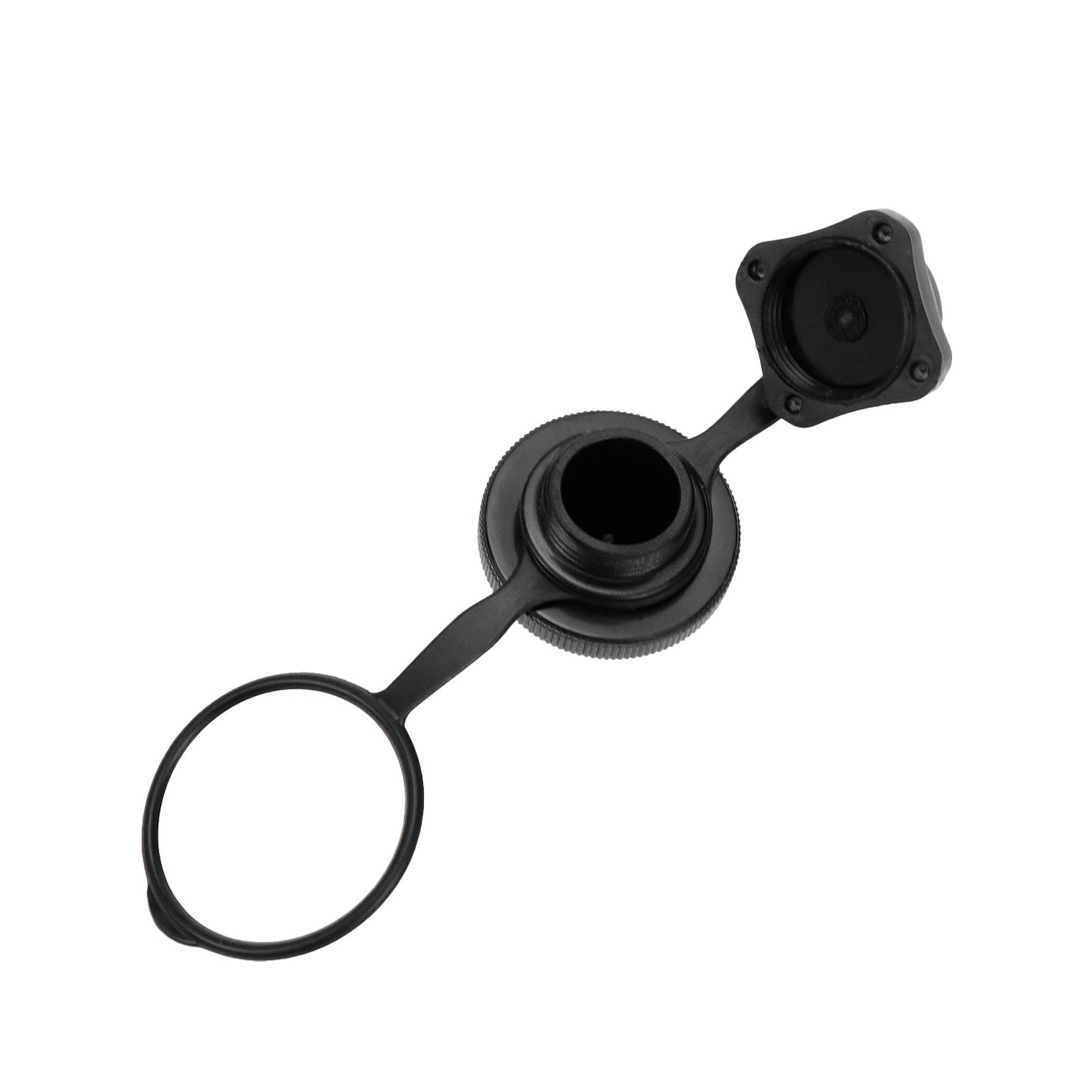 5 Pcs Black Air Valve Spiral Plugs for Inflatable Boats, Kayaks, Rafts & Air Mattresses - Durable Boston Valve Replacement for Pool Toys, Dinghies & Airbeds (Great for Camping, Beach Trips & Water Sports)