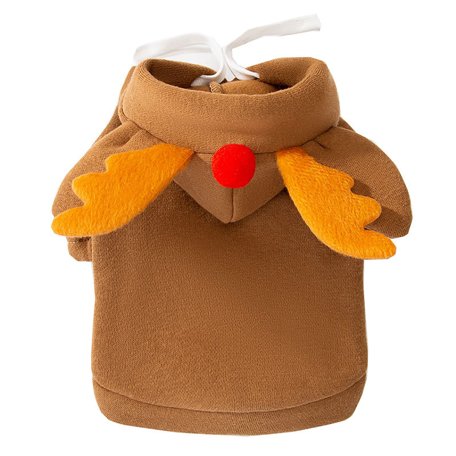 Dog Reindeer Costume Hoodie - Soft Breathable Cotton Christmas Outfit for Dogs, Puppy Winter Apparel (XXL) - Perfect for Holiday Photos & Festive Pet Parties