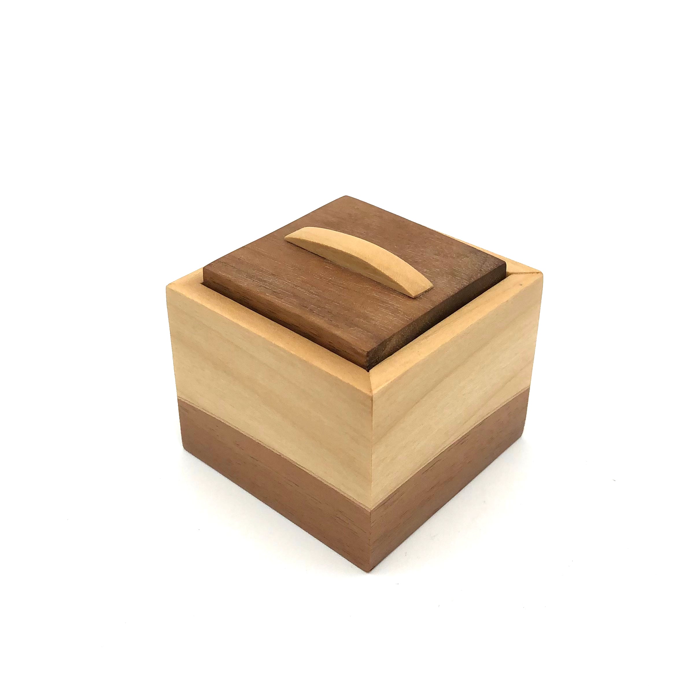 Handcrafted Wooden Jewelry Box with Shellac Finish - Walnut, Poplar & Aspen Wood - Landscape Design #LB02 | Perfect for Gift Giving, Jewelry Storage & Home Décor