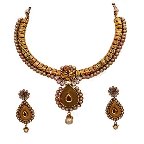 Antique Necklace-MN 152-RED