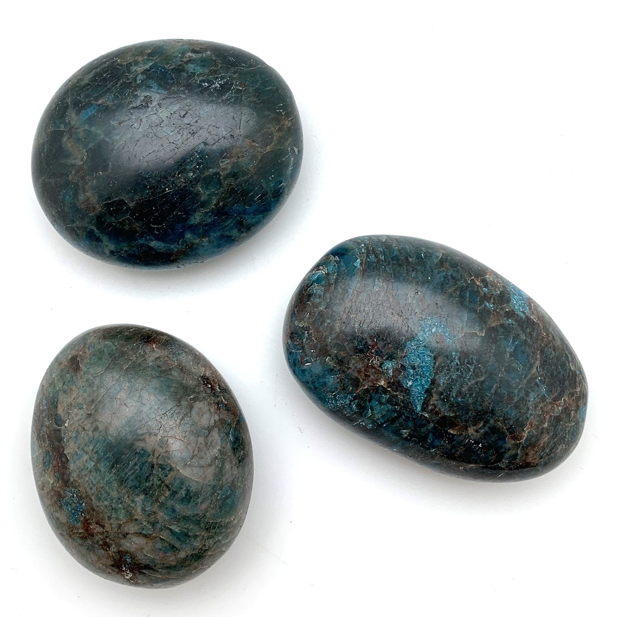Natural Apatite Palm Stone for Healing & Meditation - Chakra Balancing Crystal for Stress Relief & Positive Energy - Perfect for Reiki, Yoga & Spiritual Practices
