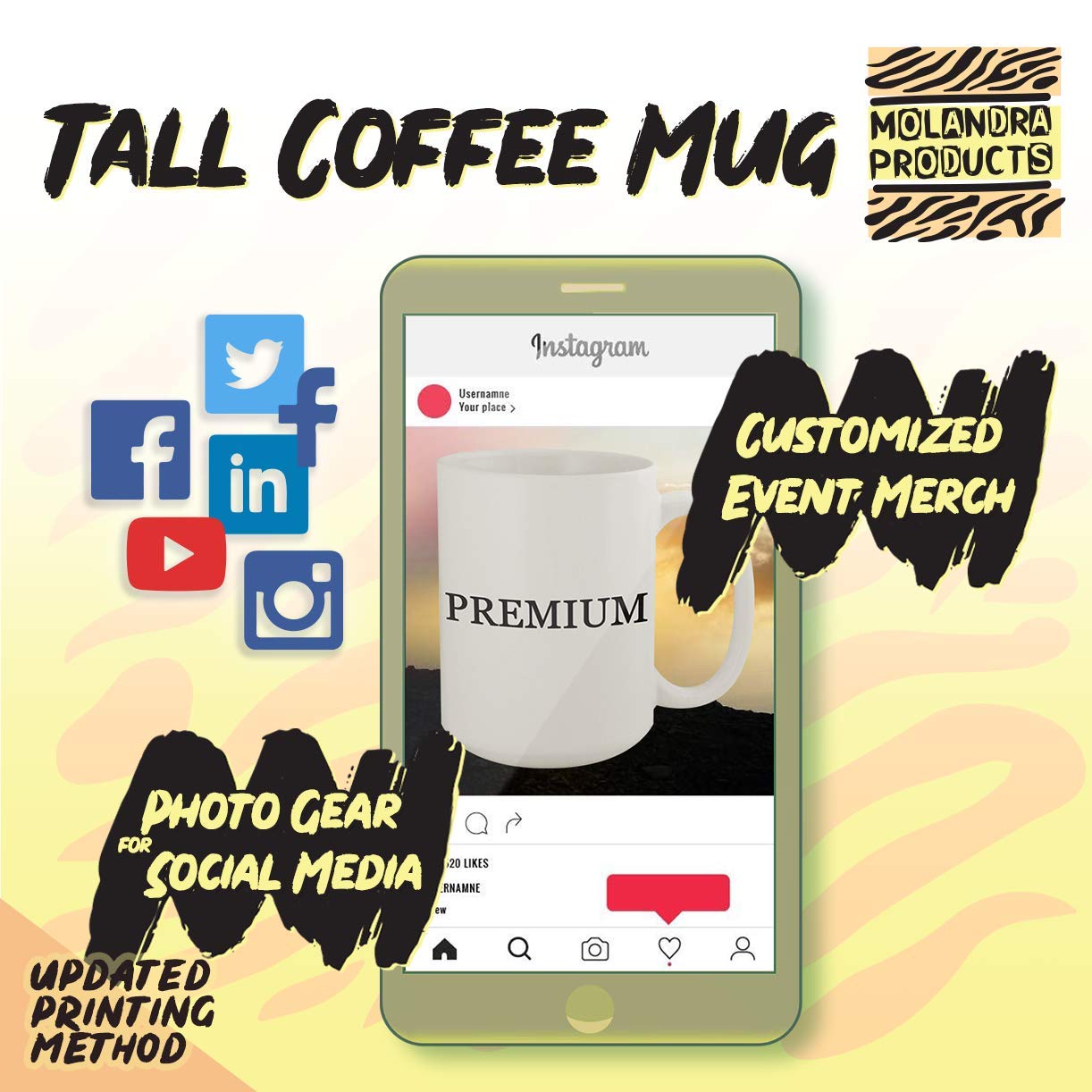 Shell Yeah - Premium 15oz White Ceramic Coffee Mug, Dishwasher & Microwave Safe - Perfect for Home, Office, or Gift Giving