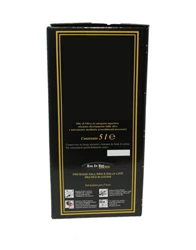 Miceli - 100% Italian Extra Virgin Olive Oil, Cold Pressed | 5 Liters | Bag in Box – Monovarietal Biancolilla Medium Fruity 2024-2025 Harvest | Perfect for Cooking, Salads & Gourmet Dishes