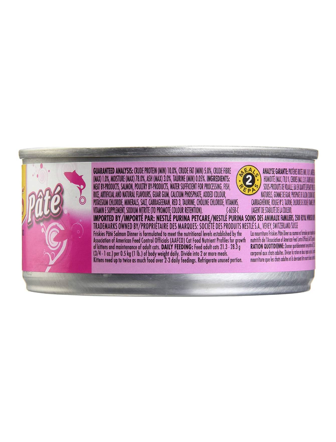 Friskies Salmon Dinner Canned Cat Food 5.5oz - Grain Free Wet Cat Food for Adult & Senior Cats - High Protein Meal for Indoor & Outdoor Cats - Perfect for Daily Feeding & Special Occasions