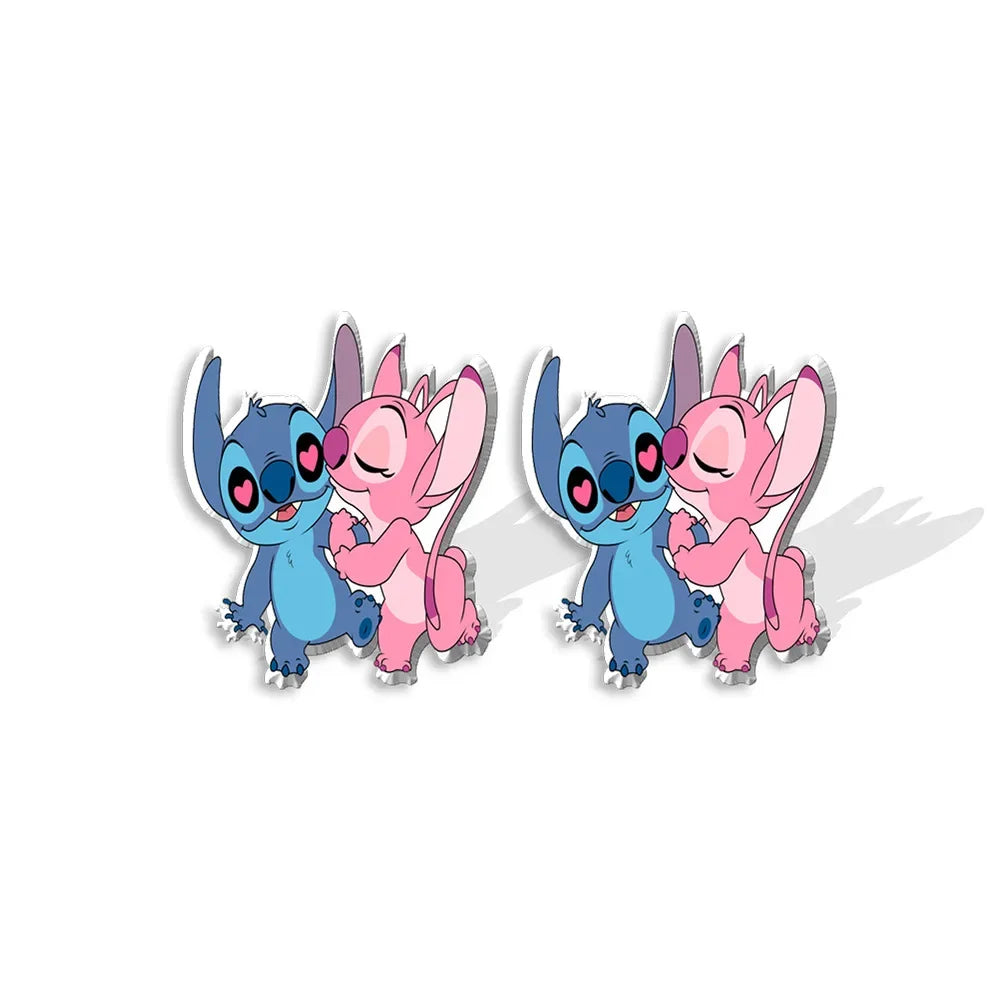 Disney Lilo & Stitch Cartoon Stud Earrings for Girls - Perfect for Cosplay, Gifts, and Everyday Fashion Accessories