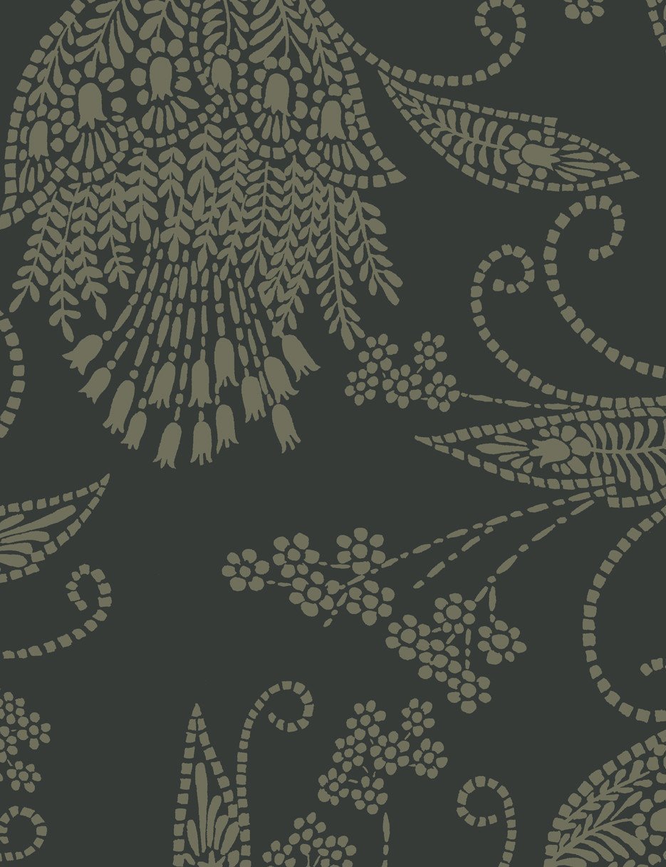 Eleanor Rigby Peel and Stick Wallpaper - Charcoal & Umber Textured Removable Wallpaper for Bedroom, Living Room, or Office Decor
