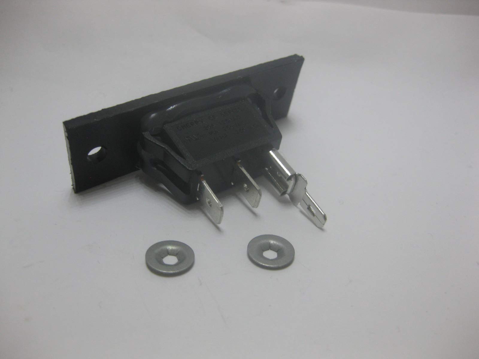 JED8230ADS Replacement Black 3-Wire Fan Switch for Whirlpool Jenn-Air Cooktops - Perfect for Kitchen Appliance Repair & Maintenance