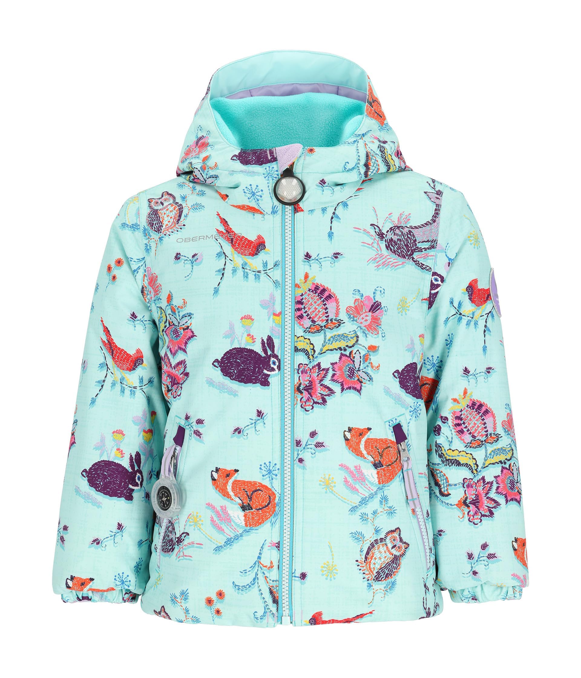 Obermeyer Ashor Jacket for Toddler & Kids - Fable Floral Waterproof Winter Coat (Sizes 4T, Little & Big Kids) - Perfect for Snow Play & Outdoor Adventures
