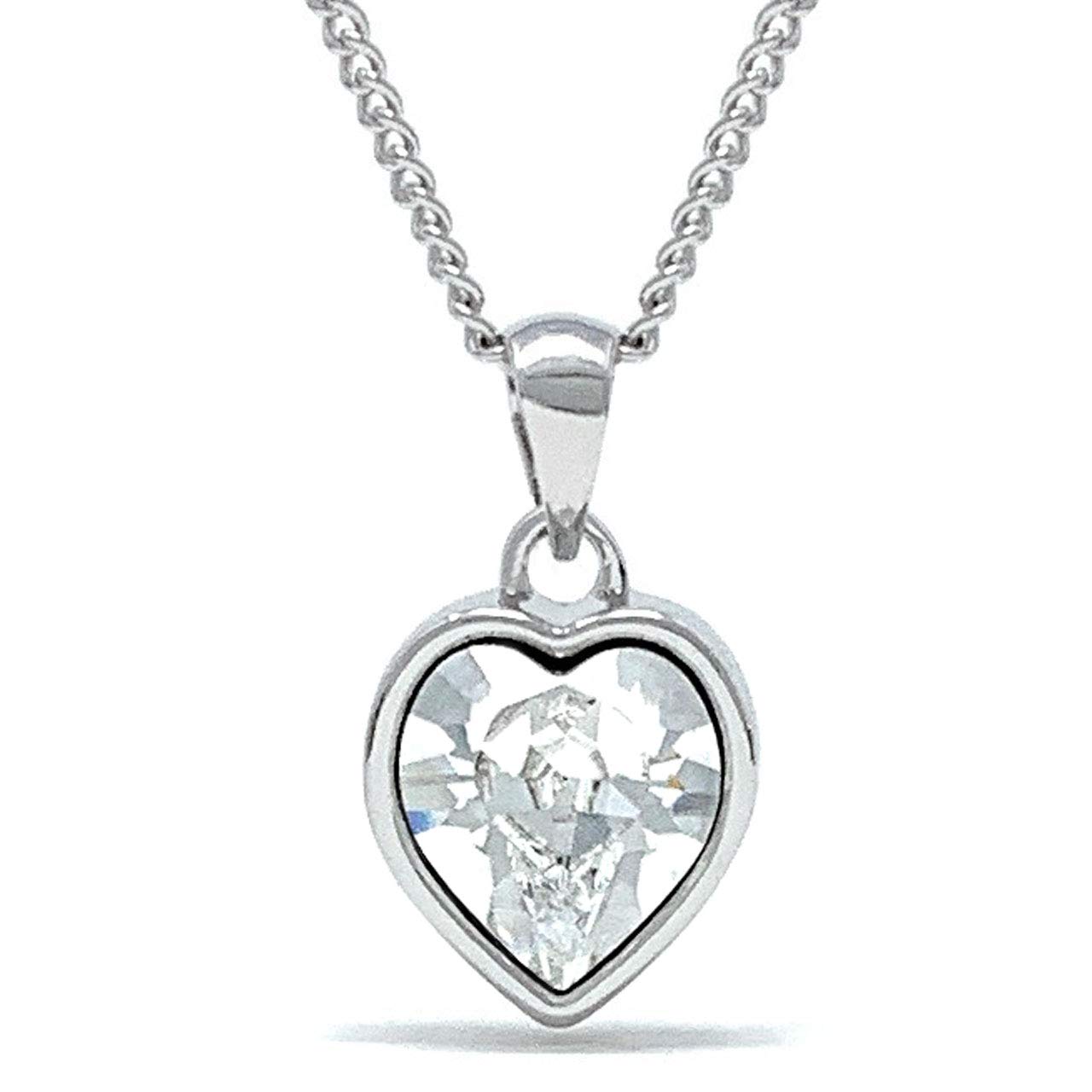 Swarovski Heart Pendant Necklace for Women - Elegant Gift for Her