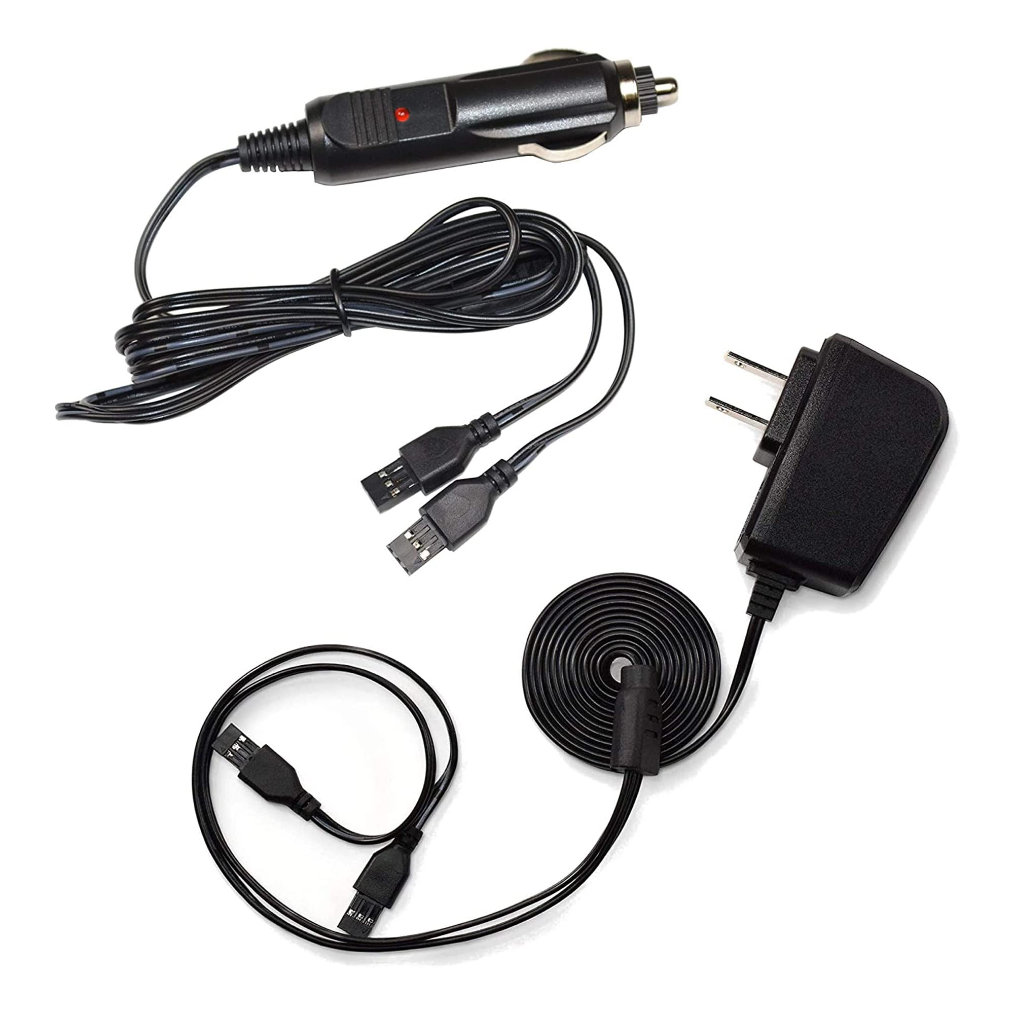 HQRP Replacement Battery Charger & Car Charger Kit for SportDOG FieldTrainer 400 SD-400 SD-400S FR-200AS FR-200 Dog Training Collar - Perfect for Hunting, Field Training & Outdoor Adventures