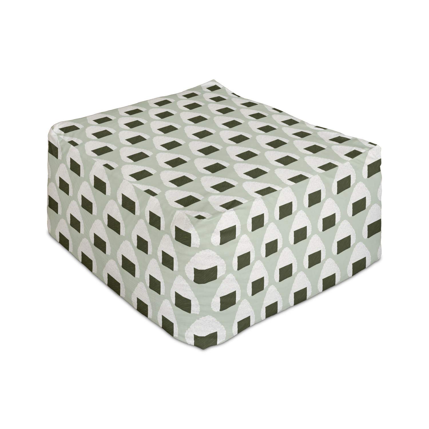 Ambesonne Abstract Rectangle Pouf Ottoman - 25