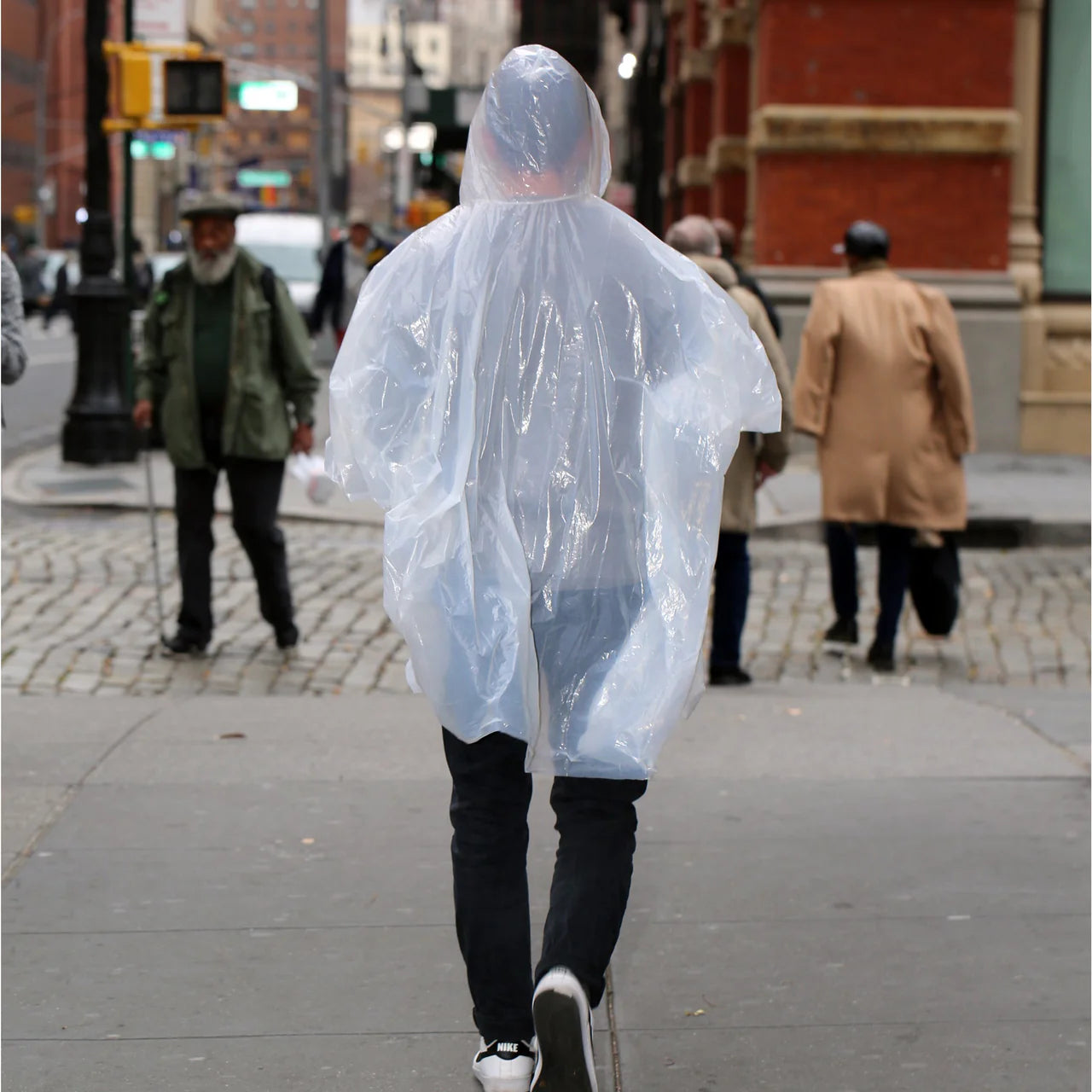 Emergency Rain Poncho - Waterproof & Lightweight Disposable Raincoat for Outdoor Activities, Hiking, Camping & Travel - Pack of 5