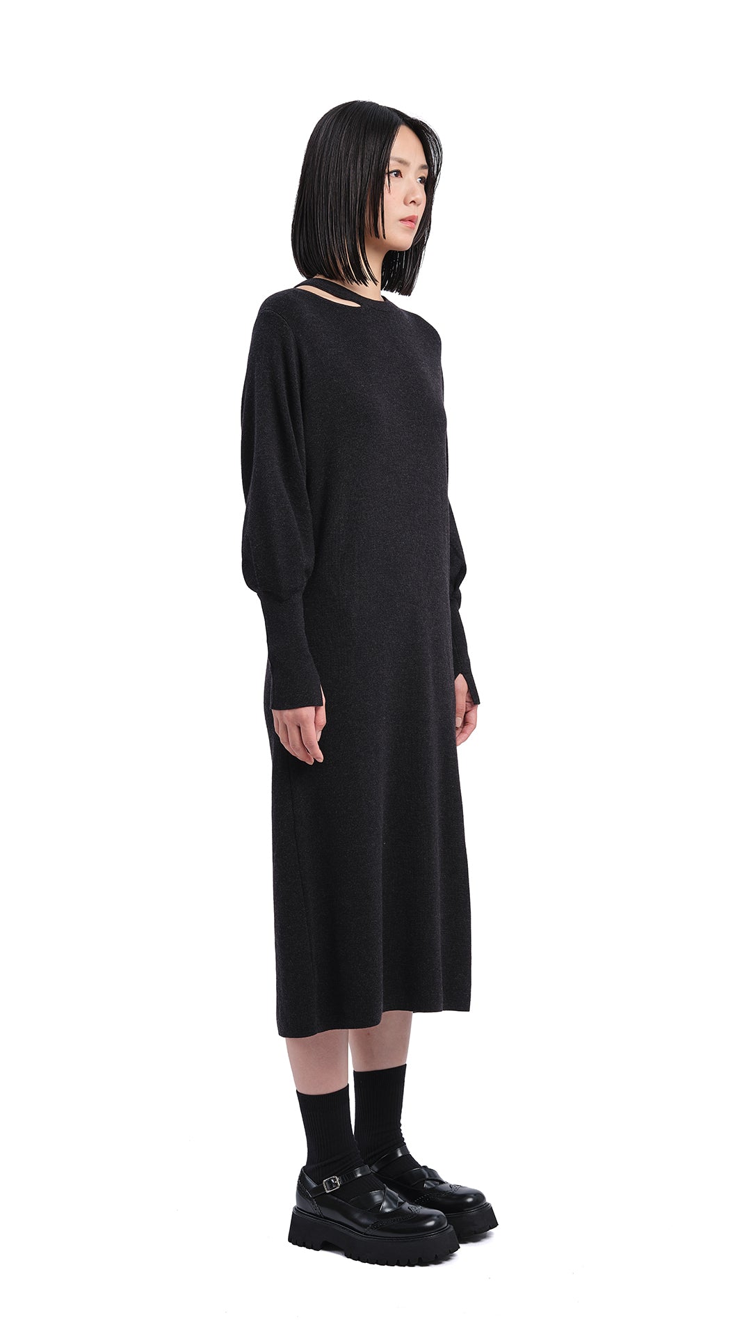 Biella Wool Knit Dress for Women - Soft & Warm Winter Dress - Perfect for Office, Parties & Holiday Outfits