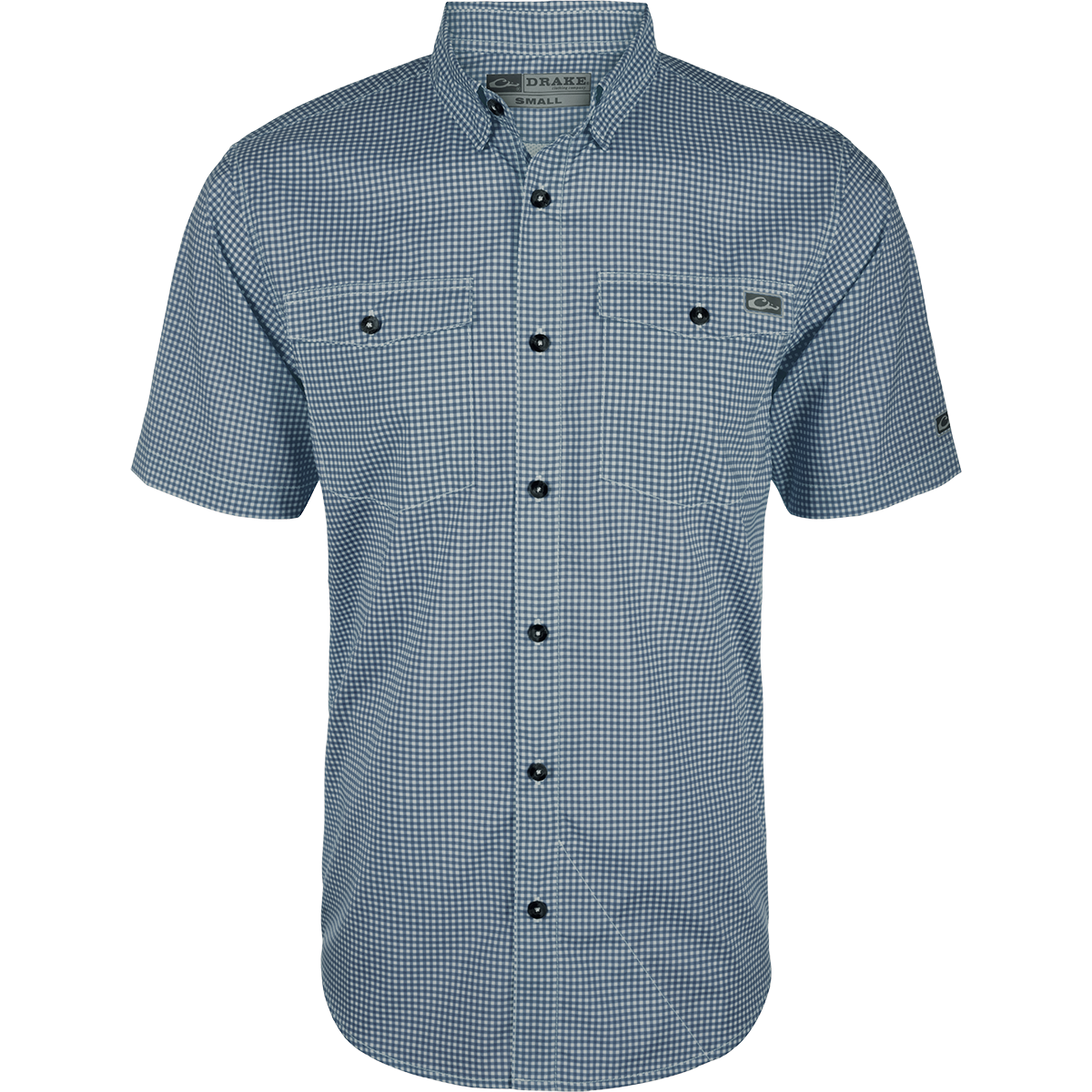 Men's Fraternity Gingham Check Short Sleeve Shirt - Casual Button Down for College, Parties & Summer Outfits