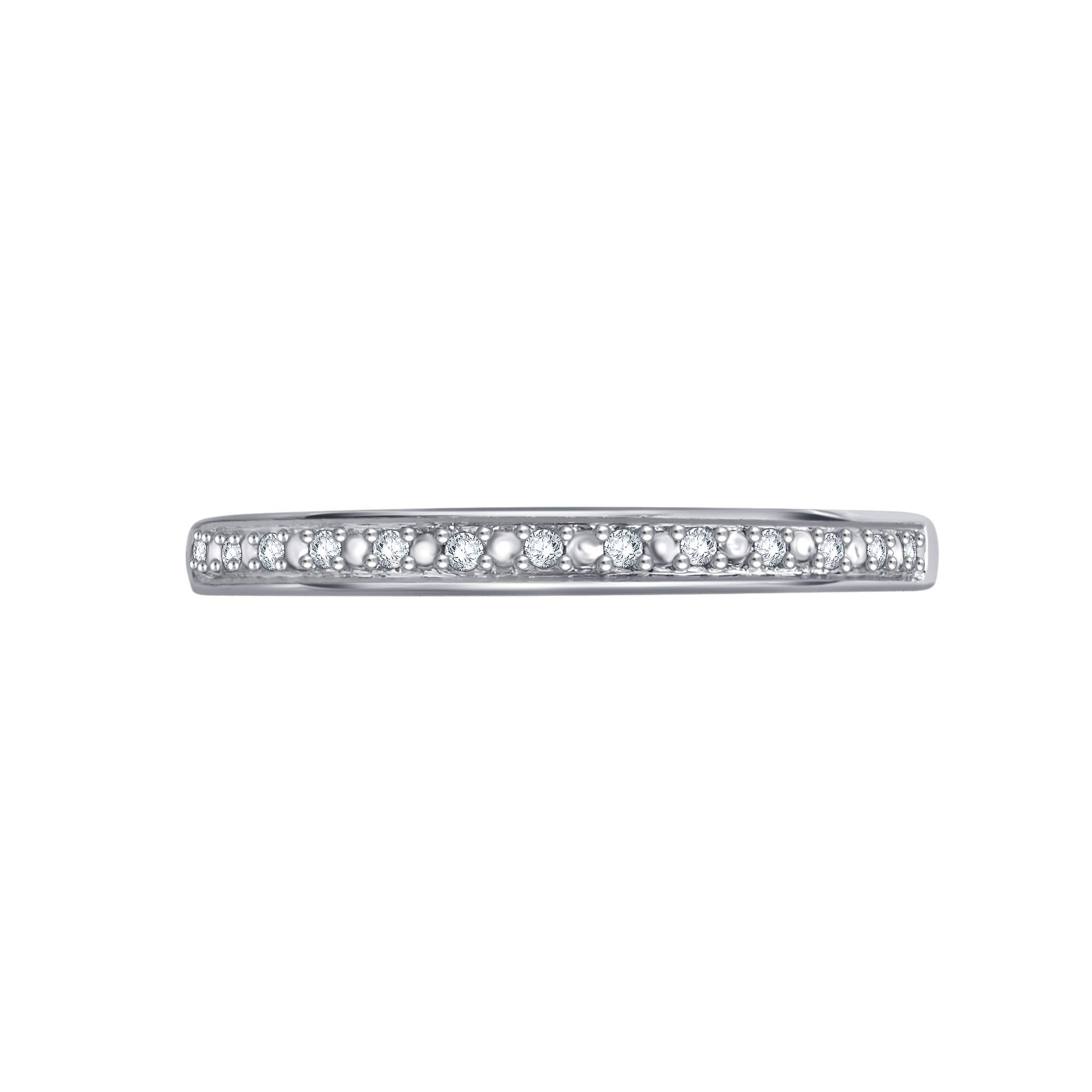 0.05 Carat Round Diamond Wedding Band & Stackable Ring Set in 10K Gold - Elegant Bridal Jewelry for Engagement, Anniversary & Everyday Wear
