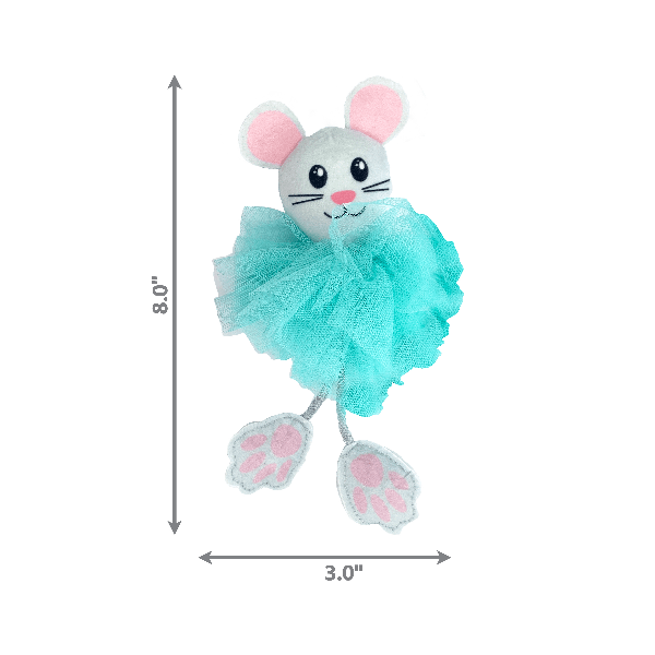 KONG Flingaroo Tutu Cat Toy - Interactive Plush Cat Toy with Feathers for Indoor Play, Exercise & Hunting Instincts - Perfect for Kittens & Adult Cats
