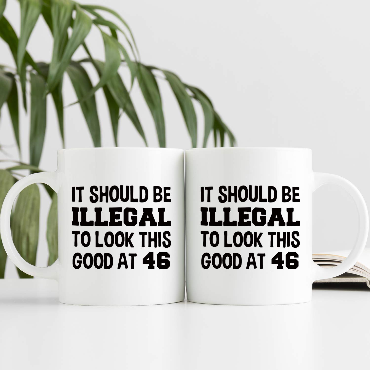 46th Birthday Gifts for Women Born in 1973 - 11oz Funny Coffee Mug for Mom, Wife, Sister, Friend, Colleague | Unique 46 Year Old Birthday Present | Perfect for Office, Home & Special Occasions