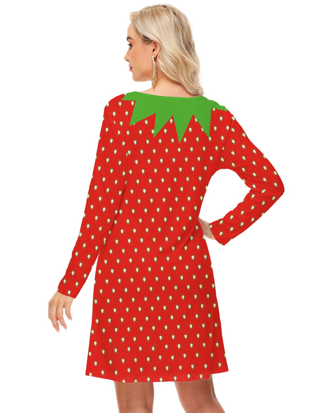 Deerose Women's Sleeveless Watermelon Print Summer Dress with Pockets - Cute Funny Fruit Outfit for Beach, Vacation & Casual Wear