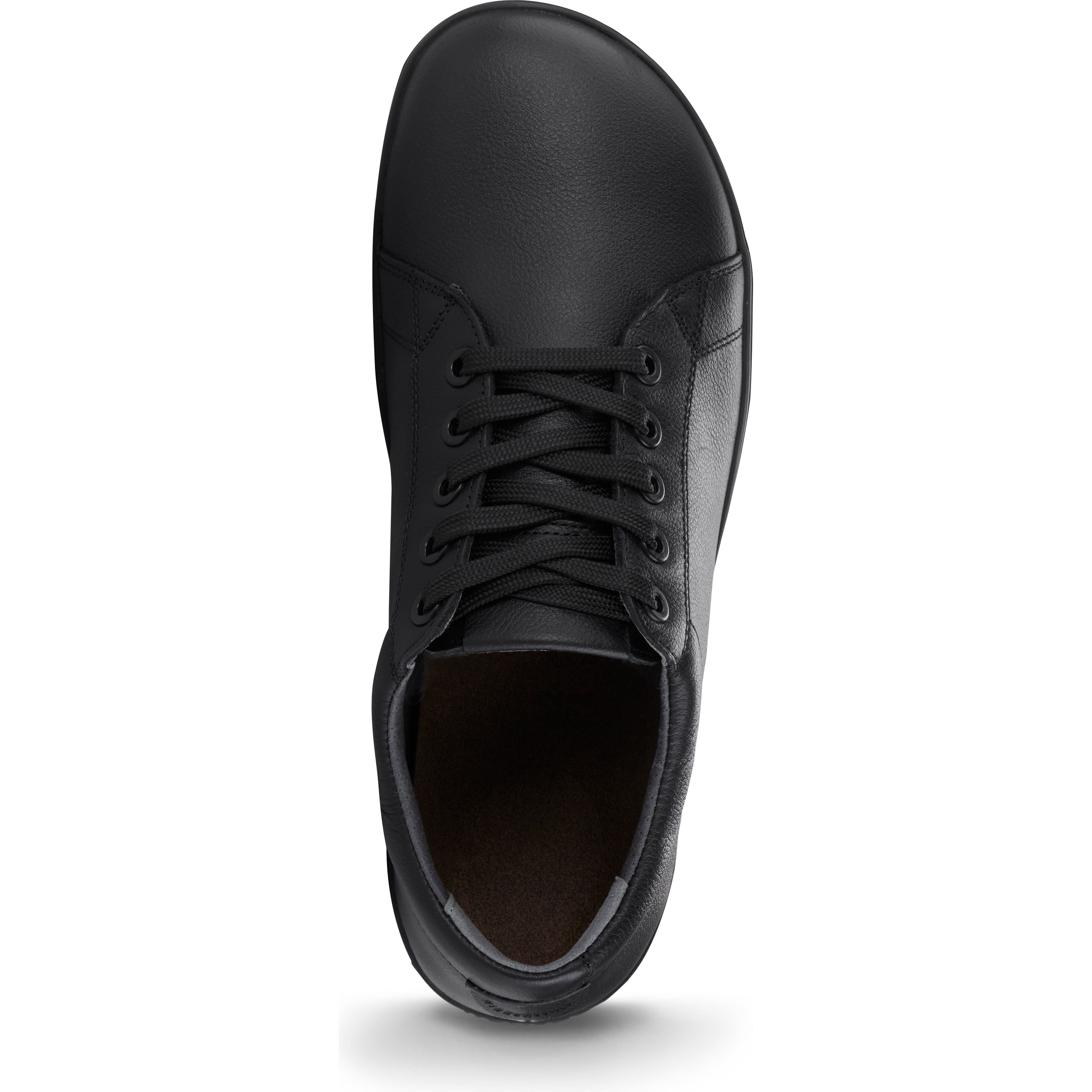 Birkenstock QO 500 Black Leather Safety Shoes - OSHA Compliant Work Shoes for Construction & Industrial Workers