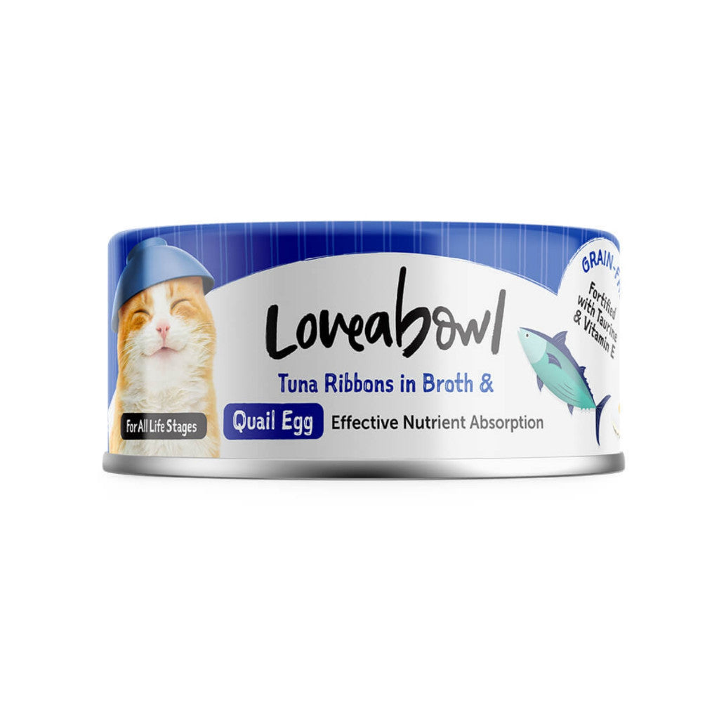 Premium Grain-Free Loveabowl Chicken & Tuna in Broth Wet Cat Food - 70g Nutritious Meal Topper for Kittens, Adults & Senior Cats | Healthy Digestible Cat Food for Weight Management & Picky Eaters | Perfect for Mixing with Dry Food or Serving Alone