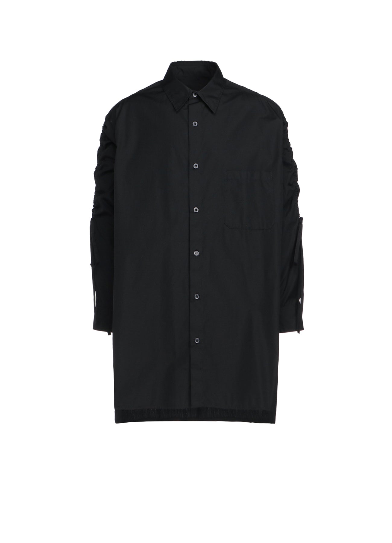 Premium Cotton Broadcloth Oversized Shirt with Adjustable Gathered Strings | Comfortable Loose Fit Women's Blouse for Casual Wear & Layering