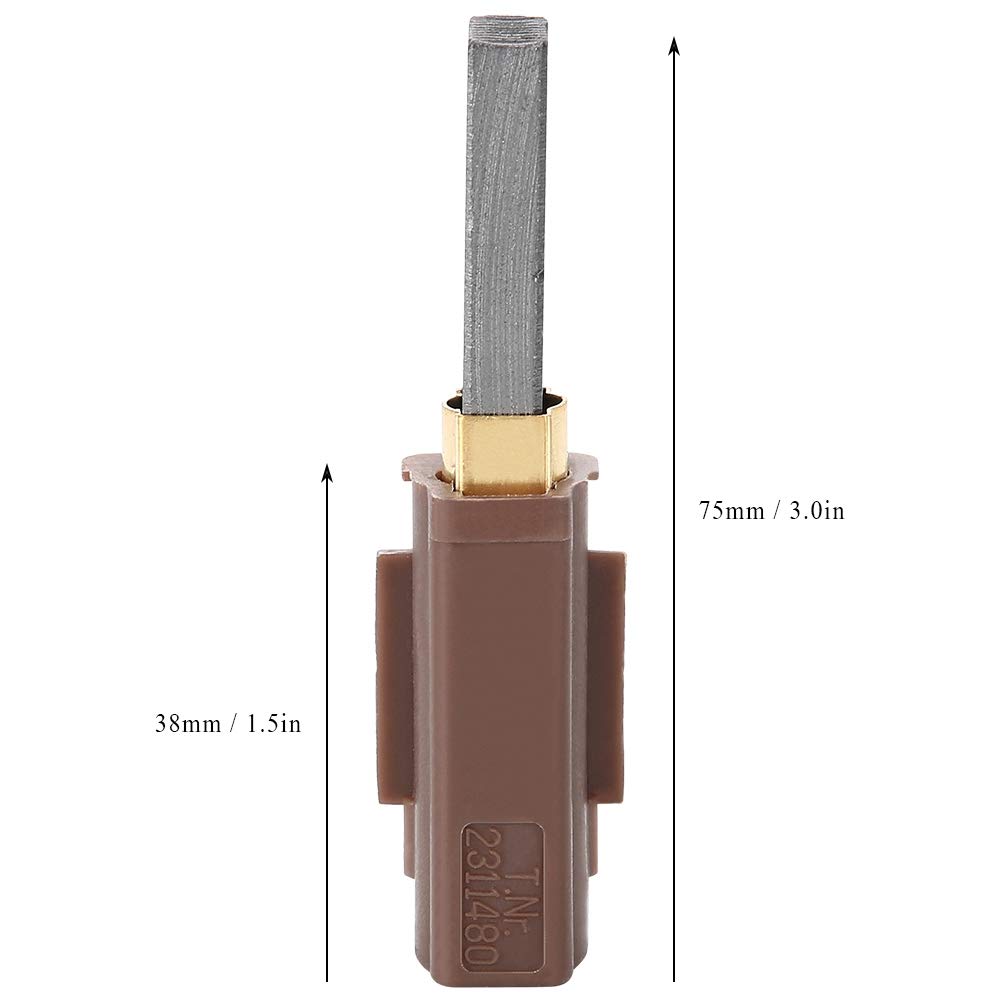 **Ametek Lamb 2311480 333261 33326 1 Vacuum Motor Carbon Brush Replacement - Compatible with Household Vacuum Cleaners - Durable Carbon Brushes for Smooth Motor Performance - Ideal for Vacuum Cleaner Maintenance & Repair**