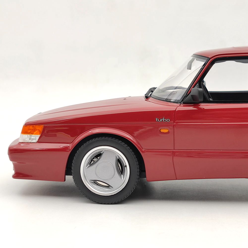 1/18 Scale Saab 900 Turbo T16 Airflow Red Resin Model Car - DNA Collectibles DNA000112 - Perfect for Car Enthusiasts, Collectors & Home/Office Display
