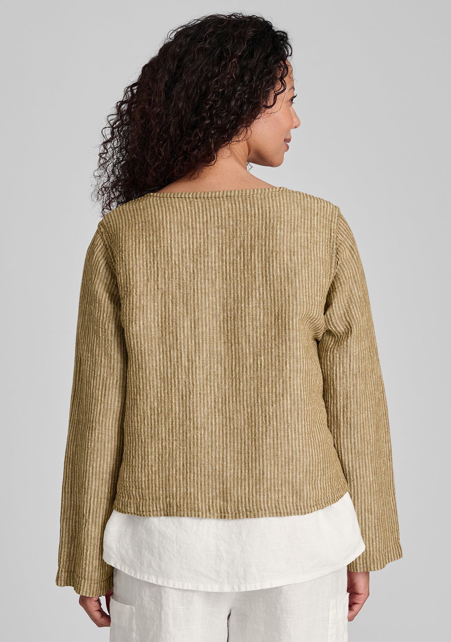 Vee Cardi Linen Cardigan for Women - Lightweight Summer Cover-Up, Casual & Boho Style - Perfect for Beach, Office, and Layering Outfits