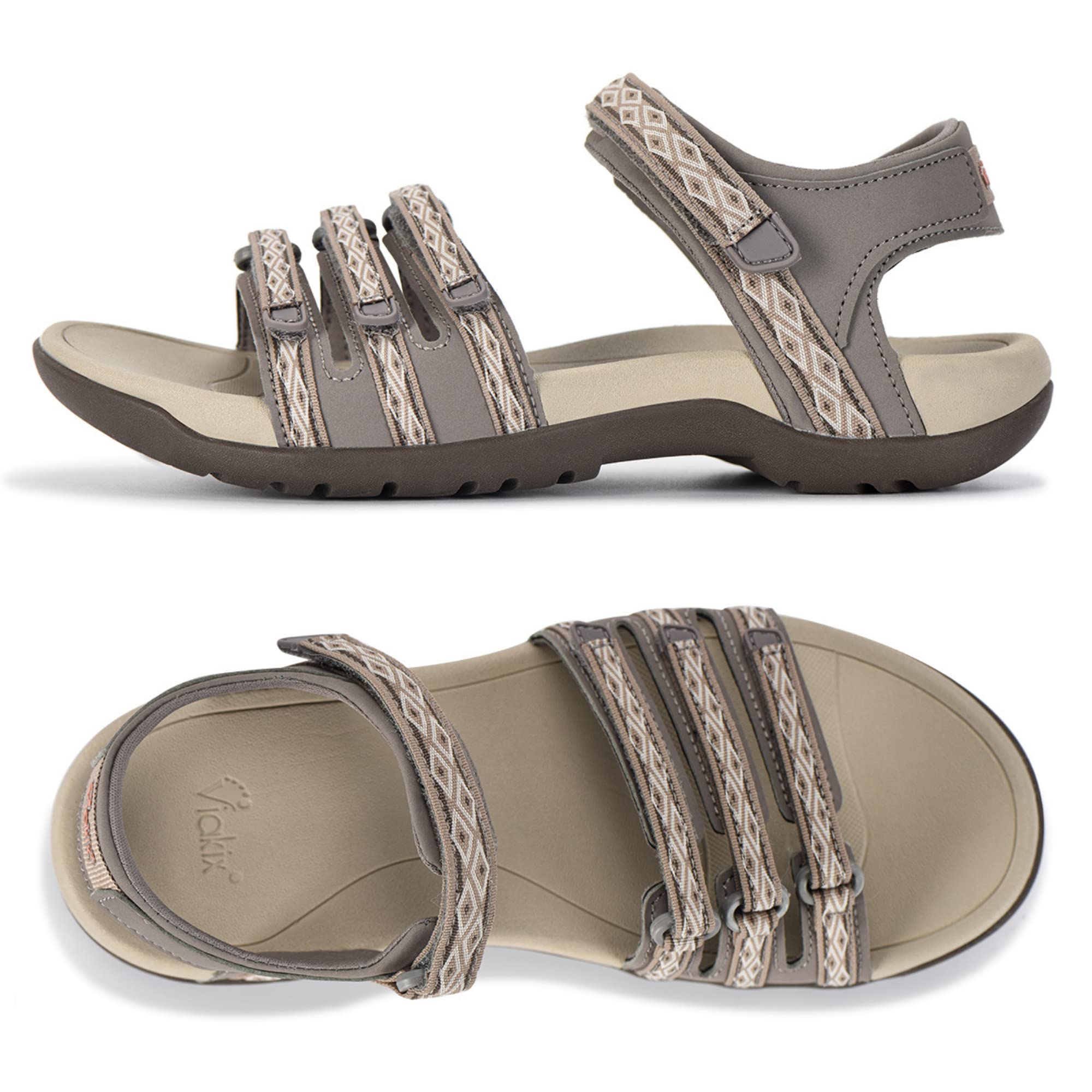 Viakix Women's Sport Sandals - Comfortable & Stylish Athletic Walking Shoes for Outdoor Hiking, Water Activities | Perfect for Trail Adventures, Beach Trips & Summer Travel
