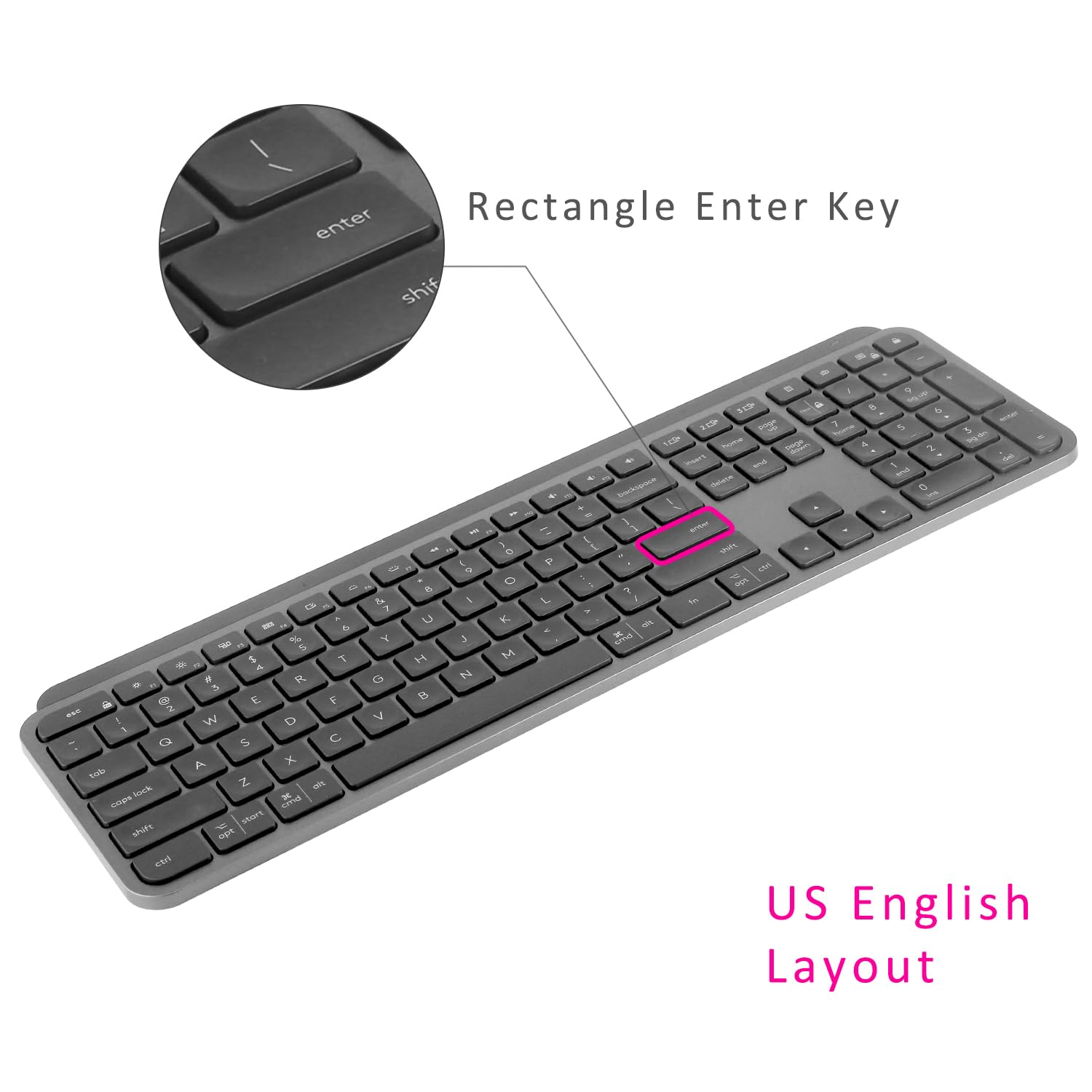 Ultra Thin Clear Keyboard Cover for Logitech MX Keys S/MX Keys/Craft - US Layout Keyboard Protector Skin | Perfect for Office, Home & Travel Use
