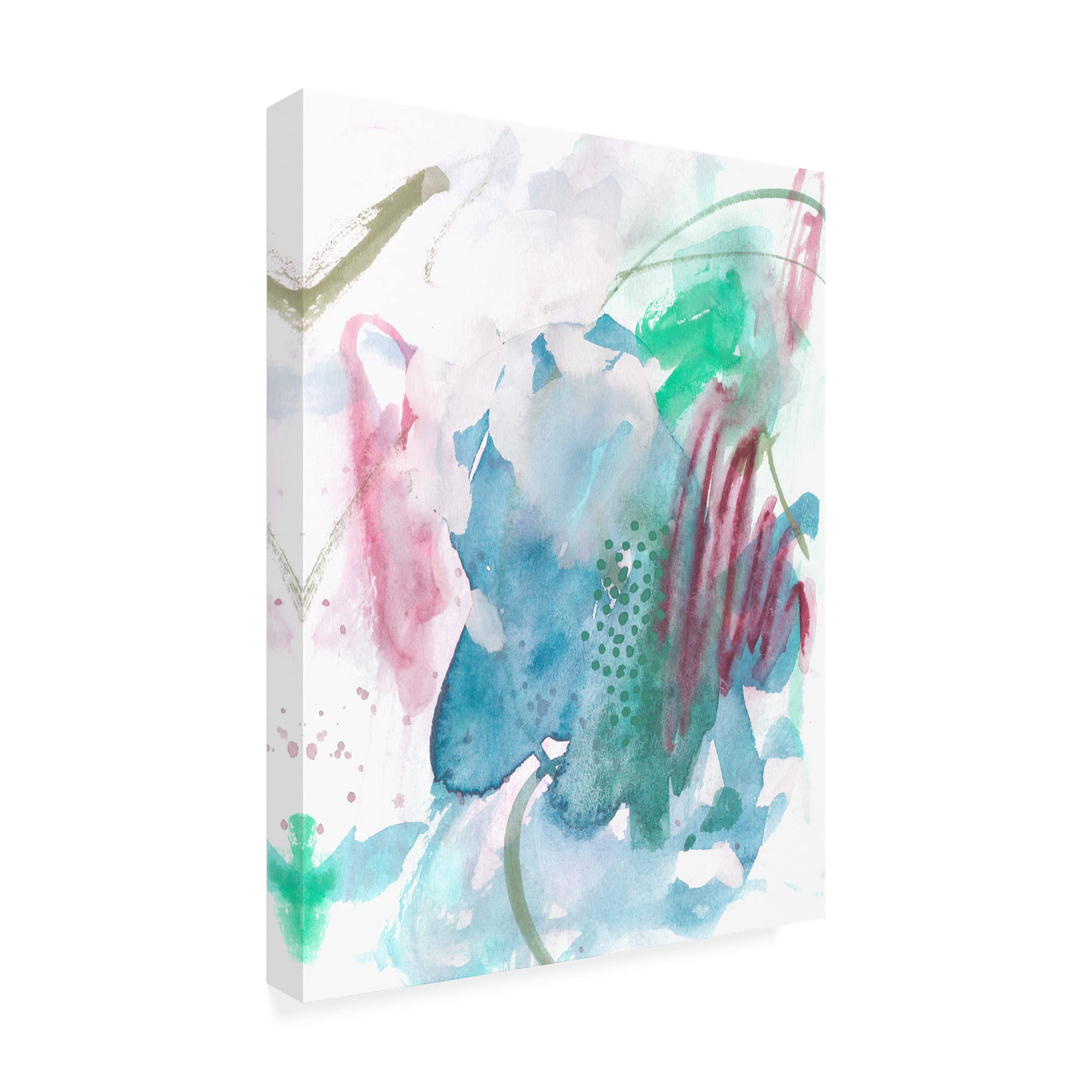 Trademark Fine Art 'Magenta Wave Form III' Abstract Canvas Wall Art by Melissa Wang - Modern Home Decor for Living Room & Office