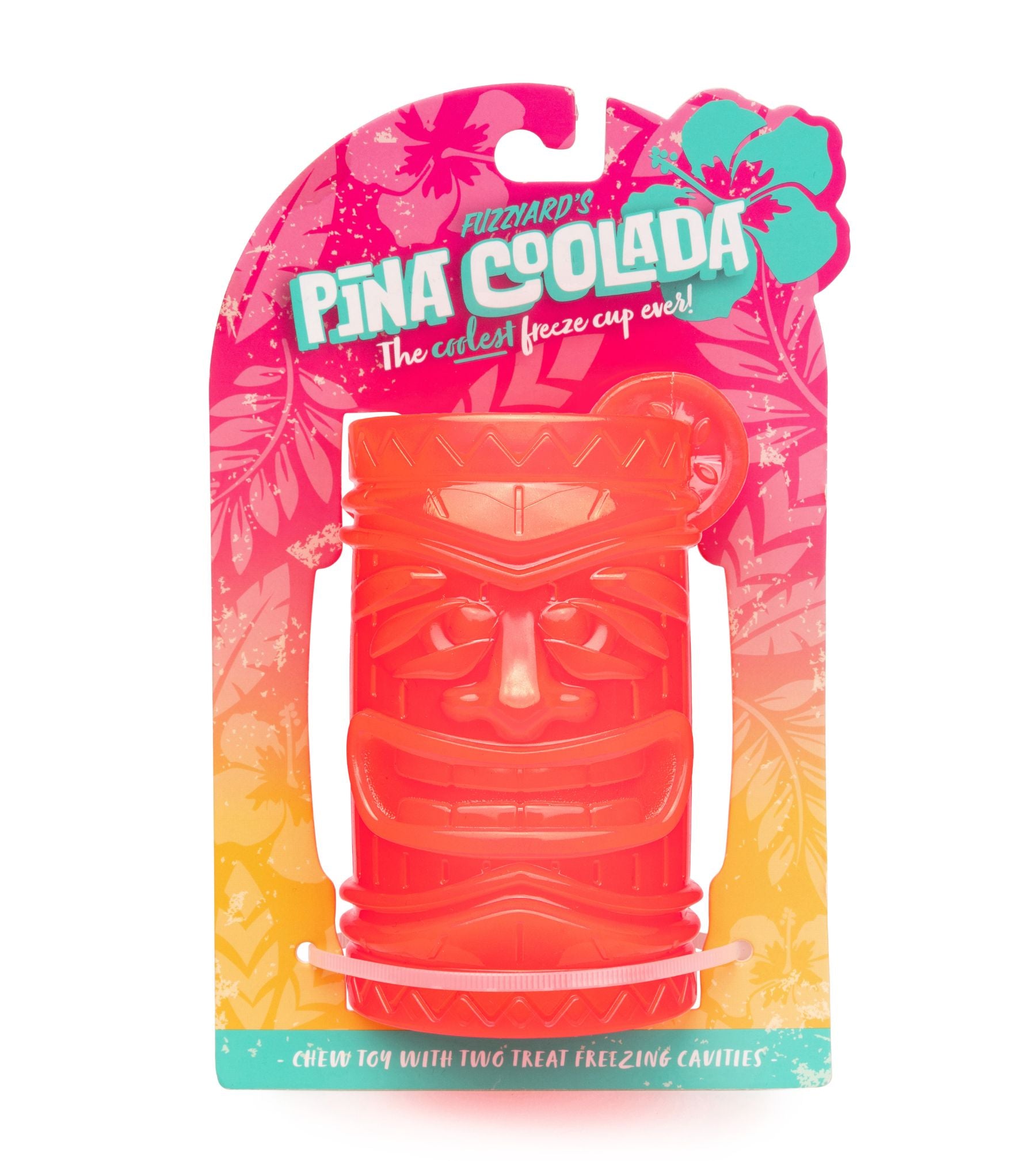 Fuzzyard Interactive Dog Chew Toy with Treat Dispenser - Pina Coolada Freeze Flavor | Durable Chewing Toy for Puppies & Adult Dogs | Perfect for Training, Boredom Relief & Dental Health