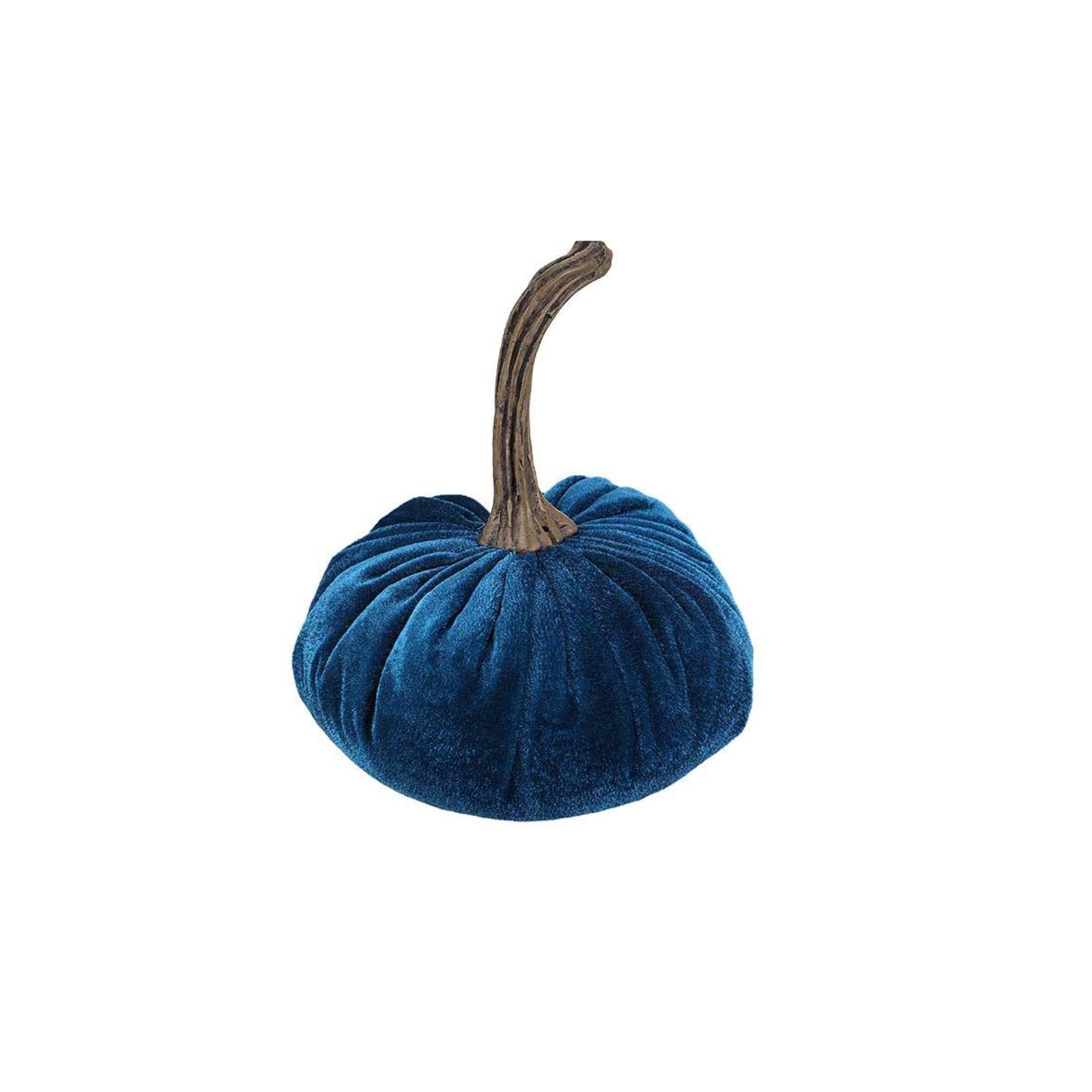 Super Soft Velvet Handmade Pumpkin Stuffed Decor - Large Home Decoration Statue for Fall, Halloween & Thanksgiving Seasonal Decor