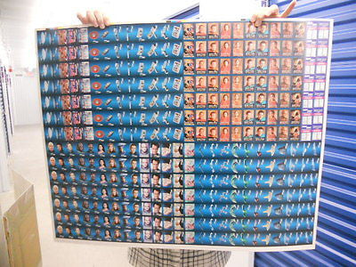 Star Trek Next Generation & DS9 Hostess Chips Uncut Card Sheet 1995 - Rare Collectible Memorabilia for Fans & Display