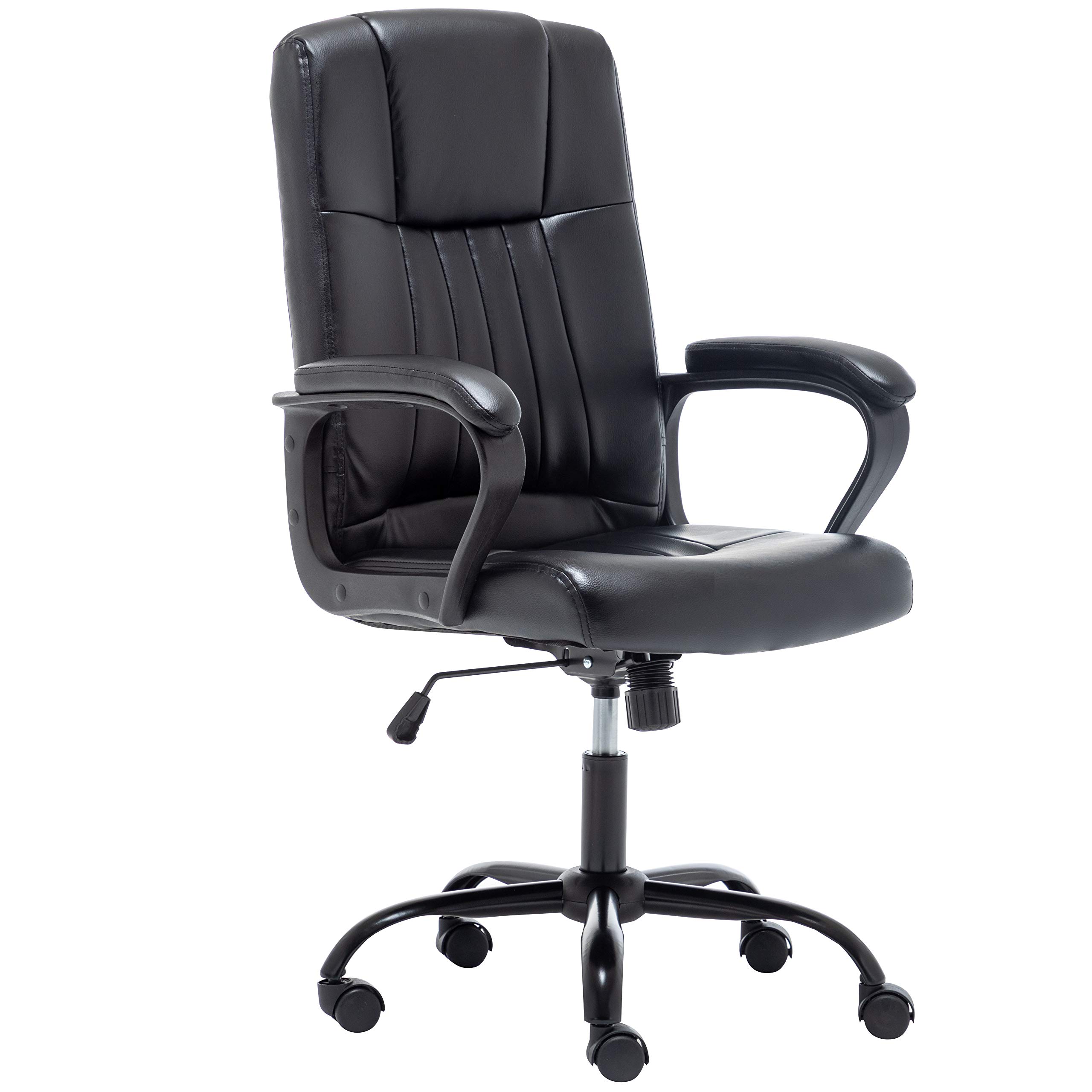 BTEXPERT Adjustable Swivel Task Chair with Lumbar Support - Ergonomic High Back Office Chair for Gaming, Computer Work & Executive Desks - Perfect for Home Office, Gaming Setup and Workspace Comfort