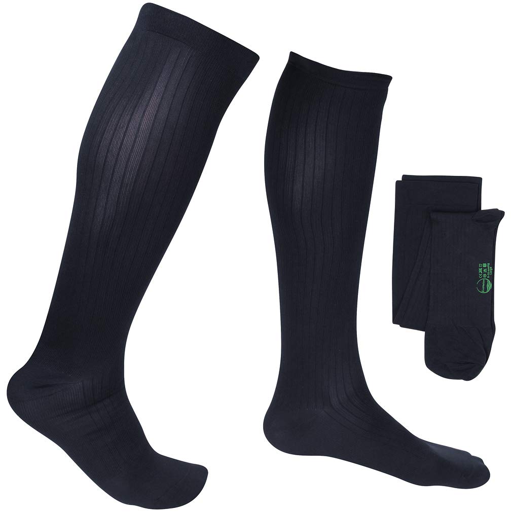 EvoNation Men's Knee High Compression Socks 8-15 mmHg Graduated Support for Travel, Running & Work - Mild Pressure Medical Socks for Circulation & Swelling Relief