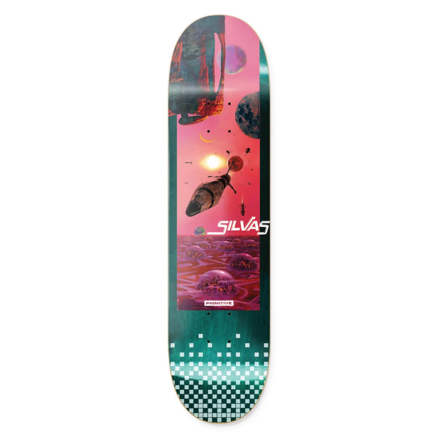 Primitive Silvas New Worlds Skateboard Deck 8.0