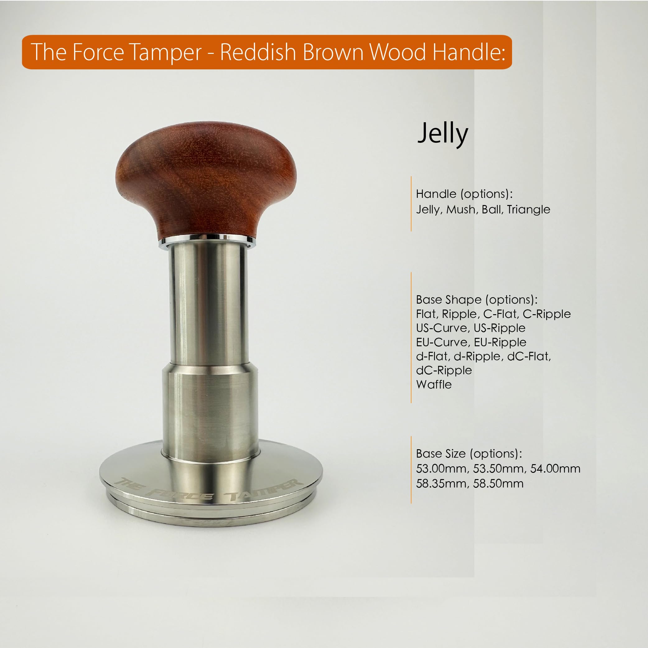 Premium Automatic Coffee Tamper - Adjustable Constant Pressure & Auto-Leveling for Espresso - 58.35mm Jelly Handle - Perfect for Home Baristas & Coffee Shops - Barista Tools & Espresso Accessories