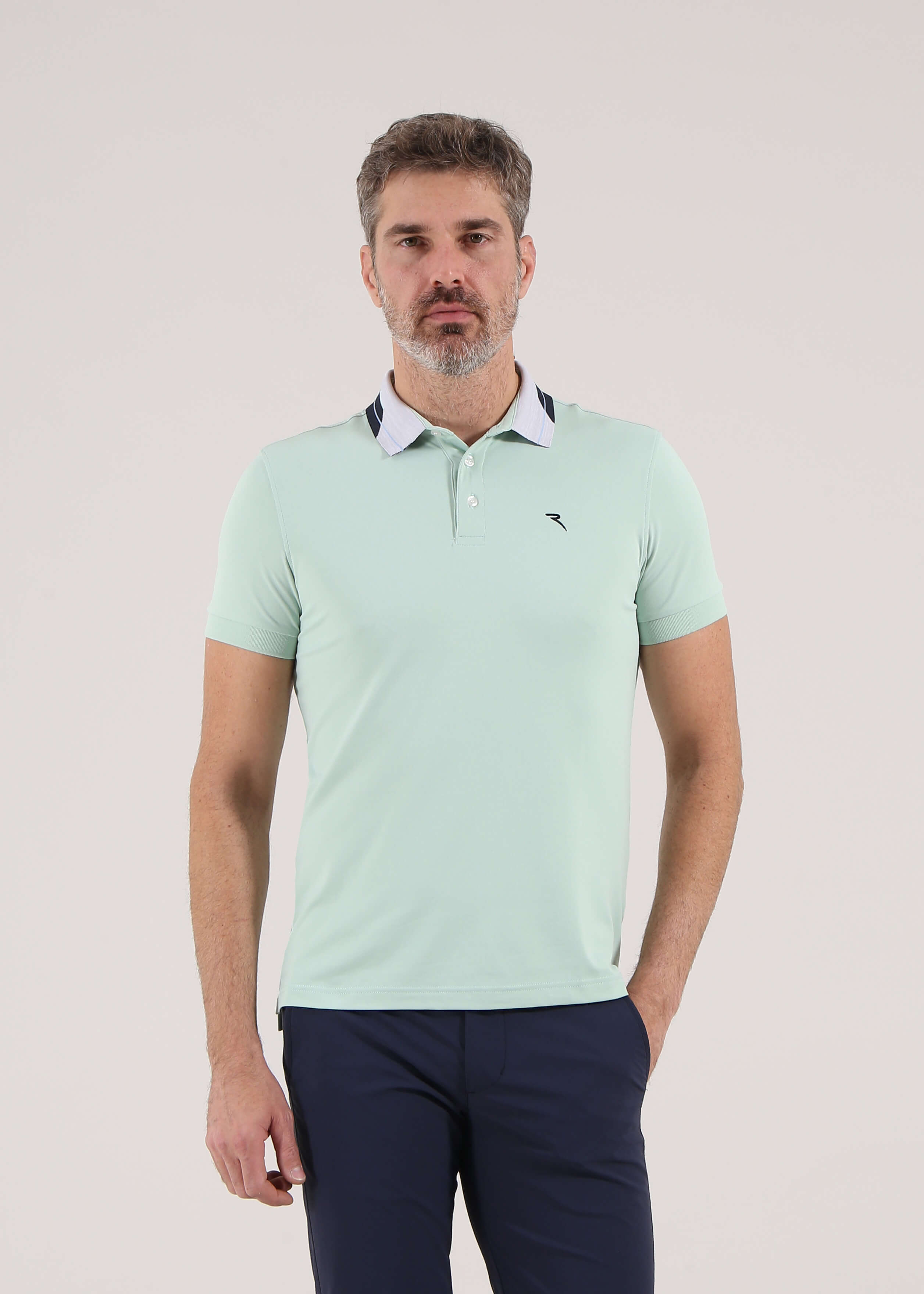 ADEMAS Men's DRY MATIC® Stretch Pique Polo Shirt - Moisture Wicking, Breathable, Quick Dry - Final Sale - Perfect for Golf, Business Casual & Outdoor Activities