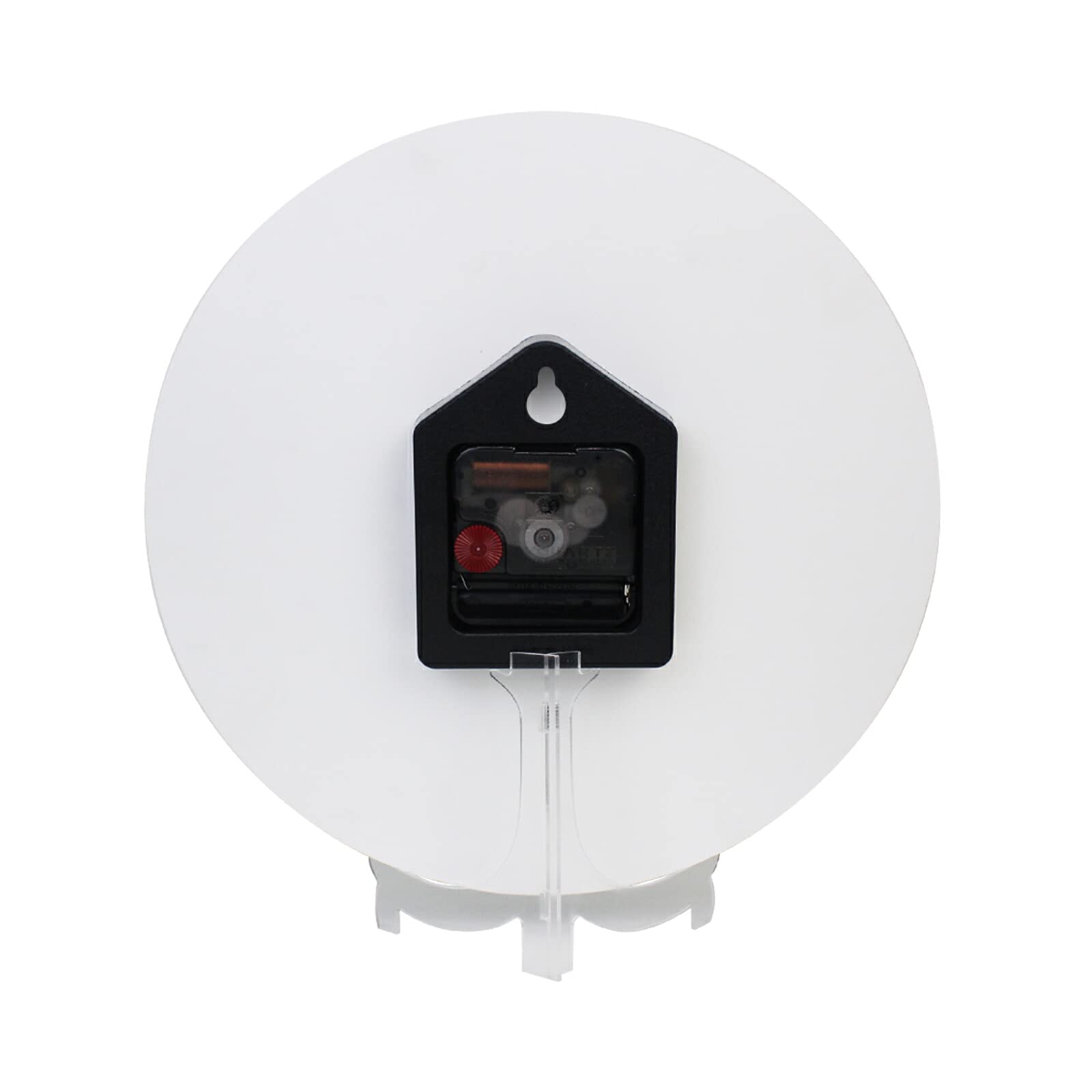 ALAZA Moon Bear Acrylic Painted Silent Non-Ticking Round Wall Clock - Perfect for Garage, Basement, Restaurant, Workshop & Home Decor