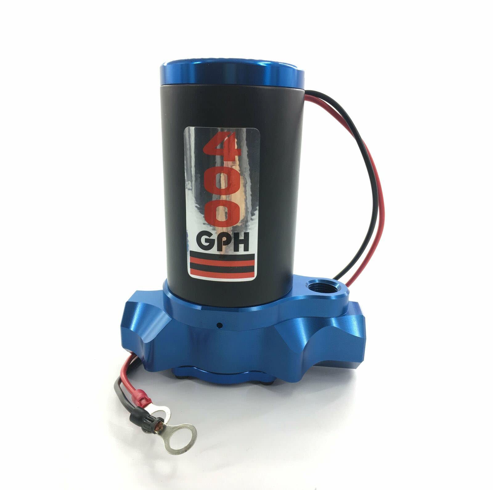 400 GPH High Performance Electric Fuel Pump - Billet Aluminum Gas & Alcohol Pump with Bypass for Street Racing, Drag Racing & High-Performance Vehicles