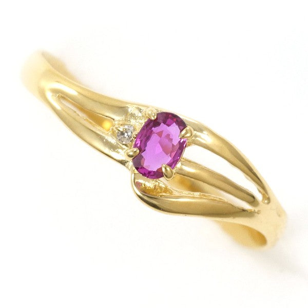 18K Yellow Gold Ruby Ring for Women - Elegant Handmade Jewelry Gift for Anniversary, Valentine's Day & Special Occasions