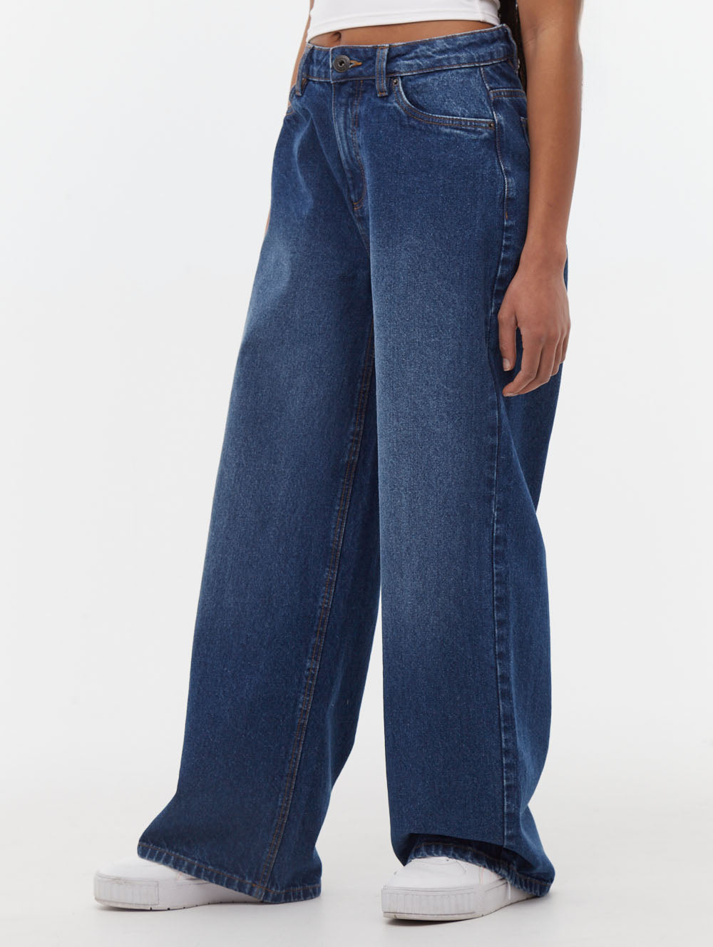 Maxina Women's High Waisted Wide Leg Jeans - Comfortable Stretch Denim Pants for Casual & Office Wear