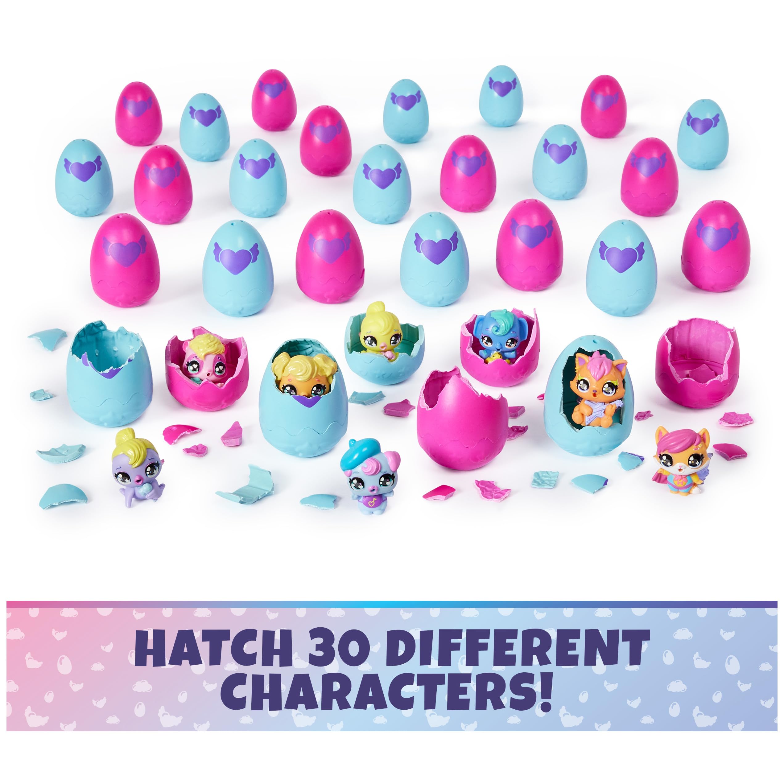 Hatchimals Alive CollEGGtibles 30 Egg Mystery Value Pack - Mini Figures Ultimate Cracking Set for Kids, Easter Basket Stuffers & Party Favors - 30 Unique Collectible Toys for Boys & Girls Age 3+ - Perfect for Easter Gifts, Birthday Parties & Surprise Egg Hunts