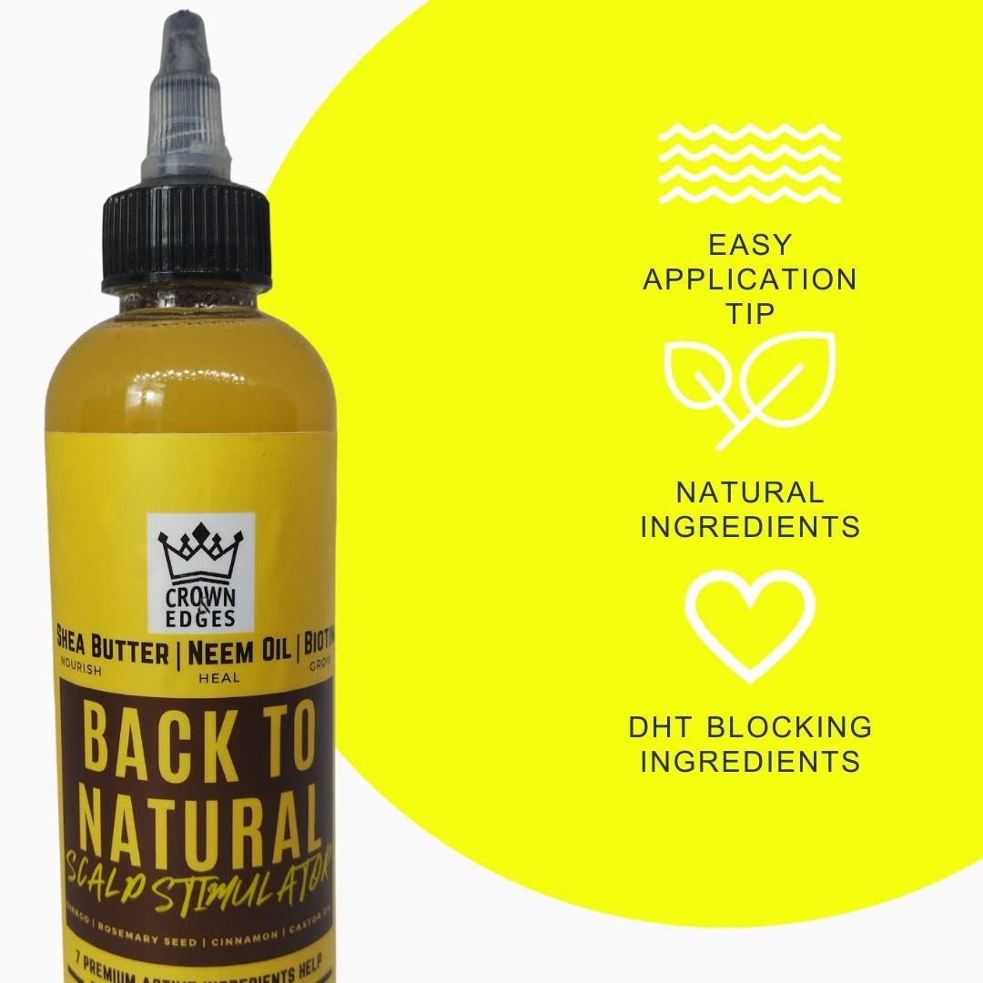 Back To Natural Scalp Stimulator - Hair Growth Massager for Thicker & Healthier Hair - Perfect for Daily Scalp Care & Relaxation at Home